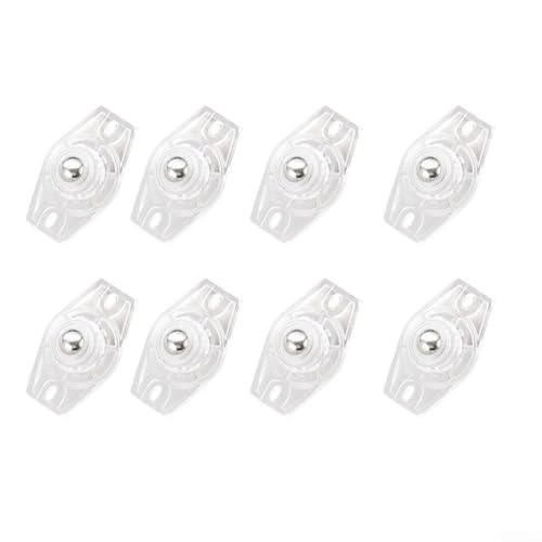 8 Stück für Möbelrollen für verbesserte Lastunterstützung, perfekt für Mülleimer und Aufbewahrungsboxen (transparent) von MuchLuckystar