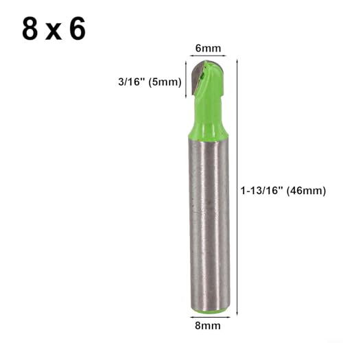 8 mm Schaft Kugelkopf Schaftfräser Fräser Fräser für CNC-Fräsen, 1 Stück Hartmetalllegierungsschneider für Holz, MDF, Spanplatten, Sperrholz mit hoher Hitzebeständigkeit und langer Lebensdauer (8 x 6) 8 mm Schaft Kugelkopf Schaftfräser Fräser Fräser für CNC-Fräsen, 1 Stück Hartmetalllegierungsschneider für Holz, MDF, Spanplatten, Sperrholz mit hoher Hitzebeständigkeit und langer Lebensdauer (8 x 6) von MuchLuckystar