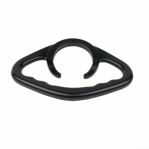 Beifahrerhandgriff Tank Haltegriff für Motorräder 7-Loch-Installation für verbesserte Fahrsicherheit (schwarz) von MuchLuckystar