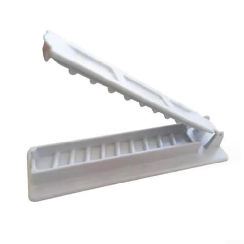 Kebab Maker für Grill, 13 Zoll manuelle Presse, dicke Kunststoffkonstruktion für gleichbleibende Größe und Form (weiß) von MuchLuckystar