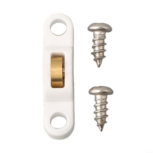 Schiebetür- und Rollladenrolle mit Edelstahlrahmen und Kupferrad, geeignet für Möbel, Duschtüren und Aluminiumtüren (7 mm Einzelnut) von MuchLuckystar