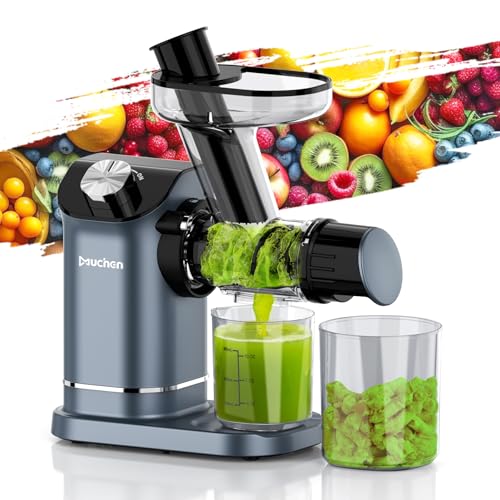 Muchen Slow Juicer Entsafter Gemüse und Obst Testsieger 150W Leiser Motor, Rückwärtszerkleinerung, Einfache Reinigung, Edelstahl Design in Schwarz & Silber, inkl. Rezeptbuch Muchen Slow Juicer Entsafter Gemüse und Obst Testsieger 150W Leiser Motor, Rückwärtszerkleinerung, Einfache Reinigung, Edelstahl Design in Schwarz & Silber, inkl. Rezeptbuch von Muchen