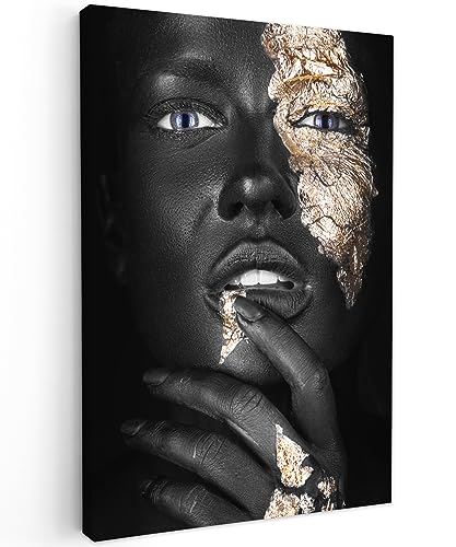 MuchoWow Leinwand Bilder Leinwandbilder Abstrakt Gold Vlies Wandbild Abstrakt Kunst Leinwandbild Wohnzimmer Bild Wanddeko Frau Deko Wanddekoration 60x90 MuchoWow Leinwand Bilder Leinwandbilder Abstrakt Gold Vlies Wandbild Abstrakt Kunst Leinwandbild Wohnzimmer Bild Wanddeko Frau Deko Wanddekoration 60x90 von MuchoWow