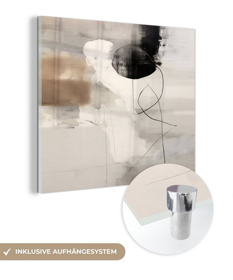 MuchoWow Acrylglasbild Abstrakte Kunst - Grau - Industriell, Inkl. Aufhängung, Bilder auf Glas Wandbild, Wanddeko Wohnzimmer Badezimmer, 20x20 cm MuchoWow Acrylglasbild Abstrakte Kunst - Grau - Industriell, Inkl. Aufhängung, Bilder auf Glas Wandbild, Wanddeko Wohnzimmer Badezimmer, 20x20 cm von MuchoWow