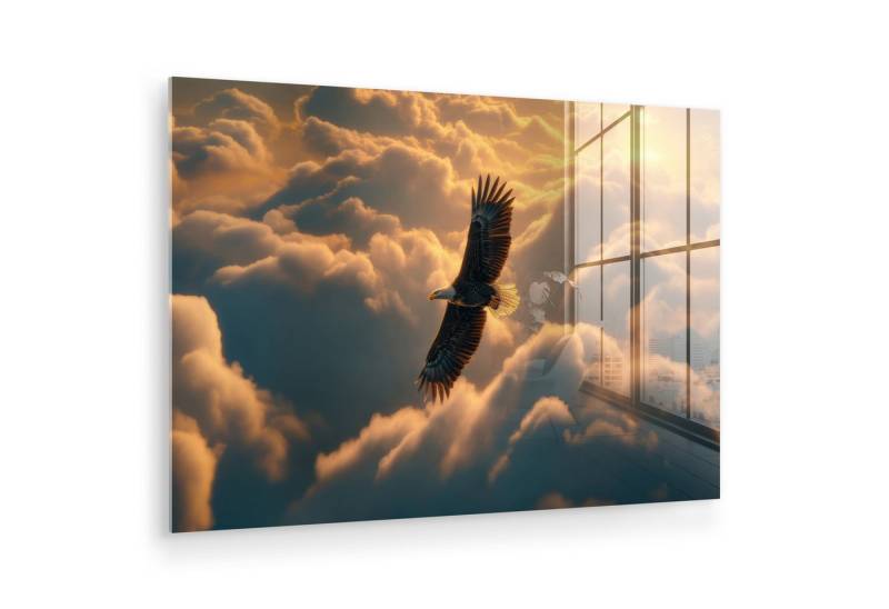 MuchoWow Acrylglasbild Adler - Wolken - Sonne, Inkl. Aufhängung, Glasbilder Wohnzimmer, Schlafzimmer, Flur & Esszimmer, 30x20 cm MuchoWow Acrylglasbild Adler - Wolken - Sonne, Inkl. Aufhängung, Glasbilder Wohnzimmer, Schlafzimmer, Flur & Esszimmer, 30x20 cm von MuchoWow