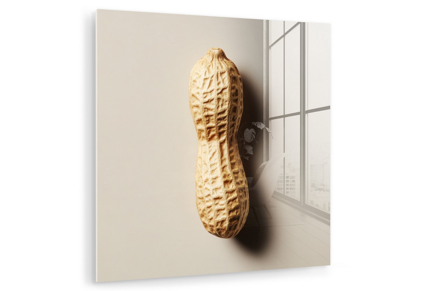 MuchoWow Acrylglasbild Erdnuss - Roh - Beige, Inkl. Aufhängung, Bilder auf Glas Wandbild, Wanddeko Wohnzimmer Badezimmer, 20x20 cm MuchoWow Acrylglasbild Erdnuss - Roh - Beige, Inkl. Aufhängung, Bilder auf Glas Wandbild, Wanddeko Wohnzimmer Badezimmer, 20x20 cm von MuchoWow