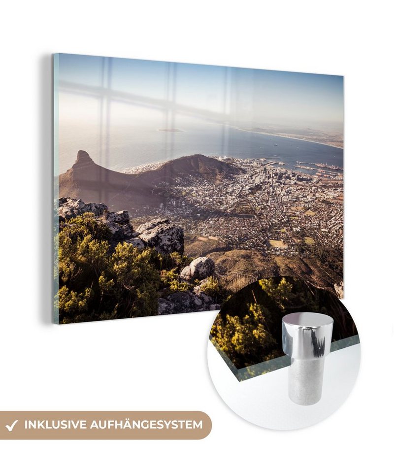 MuchoWow Acrylglasbild Kapstadt - Berge - Südafrika, (1 St), Acrylglasbilder Wohnzimmer & Schlafzimmer von MuchoWow