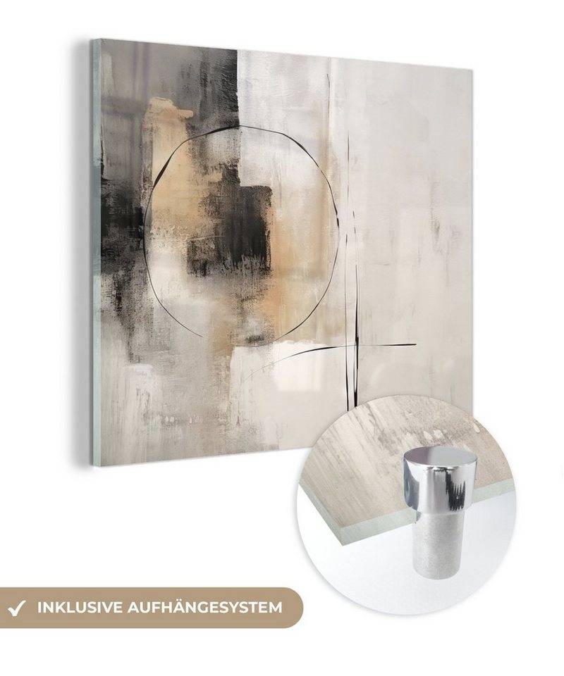 MuchoWow Acrylglasbild Kunst - Abstrakt - Grau - Industriell, Inkl. Aufhängung, Bilder auf Glas Wandbild, Wanddeko Wohnzimmer Badezimmer, 20x20 cm MuchoWow Acrylglasbild Kunst - Abstrakt - Grau - Industriell, Inkl. Aufhängung, Bilder auf Glas Wandbild, Wanddeko Wohnzimmer Badezimmer, 20x20 cm von MuchoWow