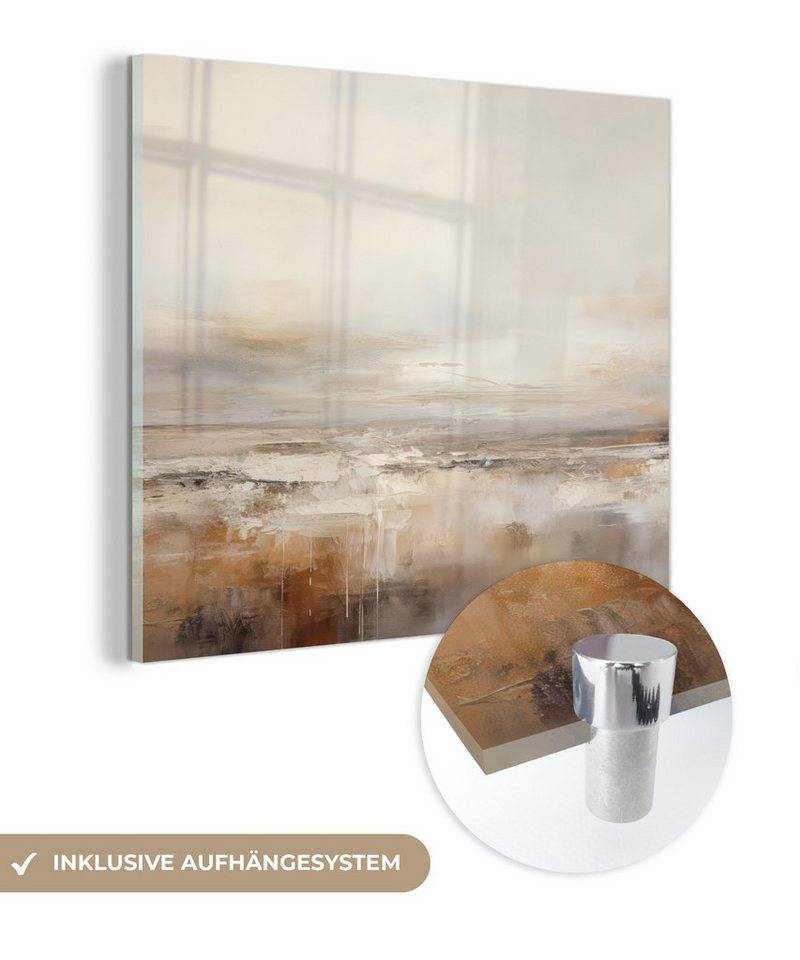 MuchoWow Acrylglasbild Kunst - Industriell - Grau - Braun - Abstrakt, Inkl. Aufhängung, Bilder auf Glas Wandbild, Wanddeko Wohnzimmer Badezimmer, 20x20 cm MuchoWow Acrylglasbild Kunst - Industriell - Grau - Braun - Abstrakt, Inkl. Aufhängung, Bilder auf Glas Wandbild, Wanddeko Wohnzimmer Badezimmer, 20x20 cm von MuchoWow