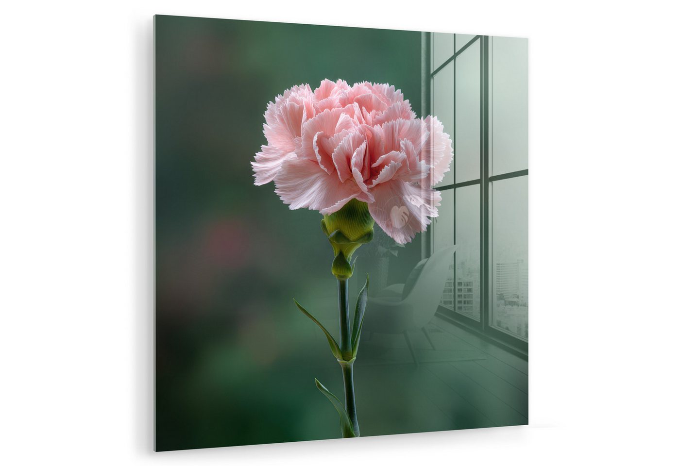 MuchoWow Acrylglasbild Nelke - Rosa - Blütenblätter, Inkl. Aufhängung, Bilder auf Glas Wandbild, Wanddeko Wohnzimmer Badezimmer, 20x20 cm MuchoWow Acrylglasbild Nelke - Rosa - Blütenblätter, Inkl. Aufhängung, Bilder auf Glas Wandbild, Wanddeko Wohnzimmer Badezimmer, 20x20 cm von MuchoWow