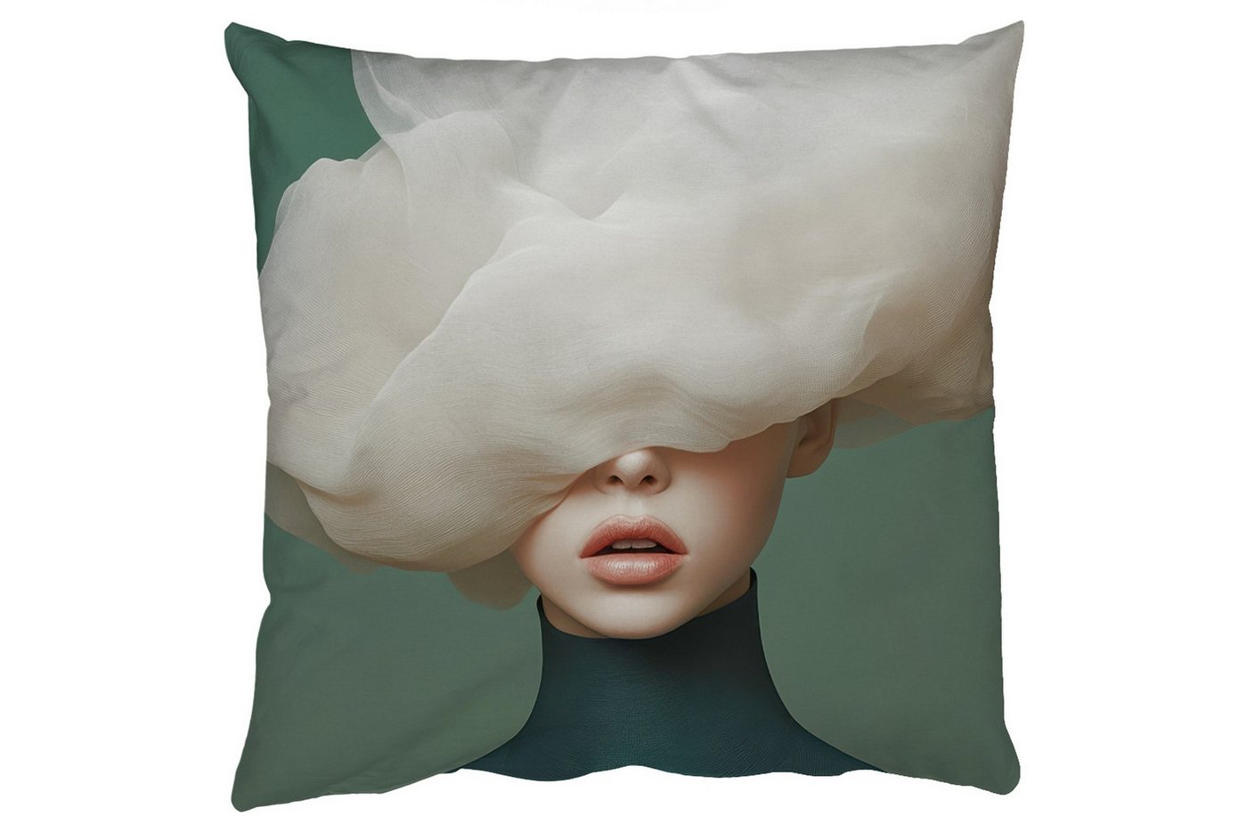 MuchoWow Dekokissen Hut - Frau - Beige, Zierkissen mit Füllung für Wohnzimmer, Sofakissen, 40x40 cm MuchoWow Dekokissen Hut - Frau - Beige, Zierkissen mit Füllung für Wohnzimmer, Sofakissen, 40x40 cm von MuchoWow