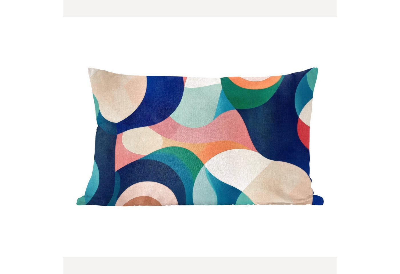 MuchoWow Dekokissen Abstrakt - Blau - Rosa MuchoWow Dekokissen Abstrakt - Blau - Rosa von MuchoWow