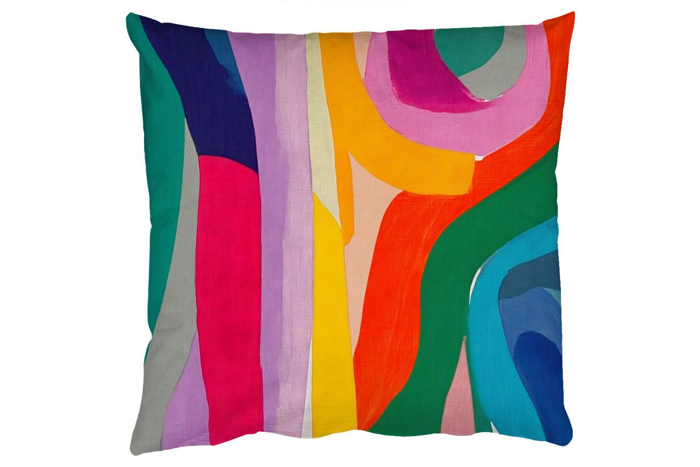 MuchoWow Dekokissen Abstrakt - Bunt - Wellen - Linien, Zierkissen mit Füllung für Wohnzimmer, Sofakissen, 40x40 cm MuchoWow Dekokissen Abstrakt - Bunt - Wellen - Linien, Zierkissen mit Füllung für Wohnzimmer, Sofakissen, 40x40 cm von MuchoWow