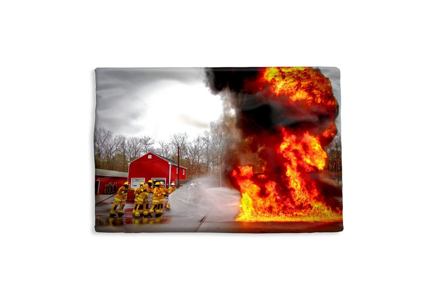 MuchoWow Dekokissen Amerika - Feuer - Feuerwehrleute, Kissenbezug für Sofa, Dekorationkissen, Kissenhüllen, 50x30 cm MuchoWow Dekokissen Amerika - Feuer - Feuerwehrleute, Kissenbezug für Sofa, Dekorationkissen, Kissenhüllen, 50x30 cm von MuchoWow
