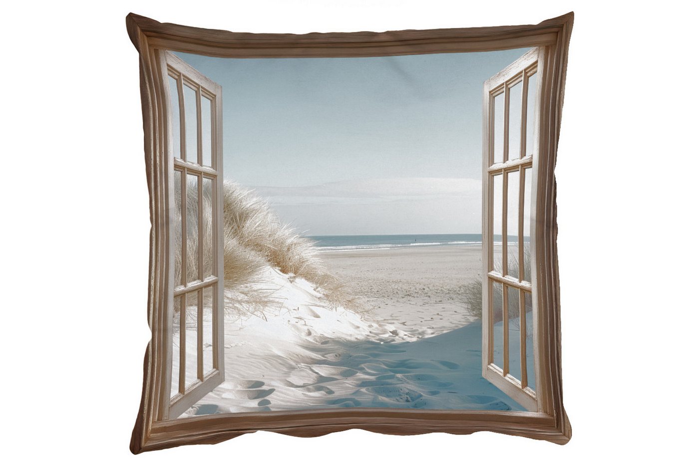 MuchoWow Dekokissen Aussicht - Hochgras - Dünen - Meer - Landschaft, Zierkissen mit Füllung für Wohnzimmer, Sofakissen, 40x40 cm MuchoWow Dekokissen Aussicht - Hochgras - Dünen - Meer - Landschaft, Zierkissen mit Füllung für Wohnzimmer, Sofakissen, 40x40 cm von MuchoWow