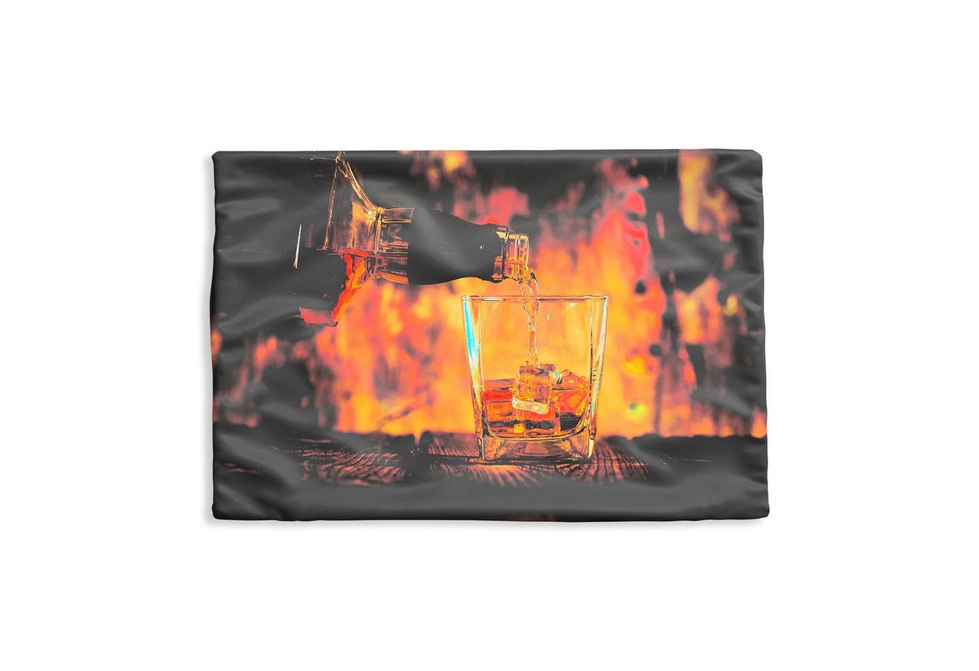 MuchoWow Dekokissen Barkeeper schenkt ein Glas Whisky ein, Kissenbezug für Sofa, Dekorationkissen, Kissenhüllen, 50x30 cm von MuchoWow