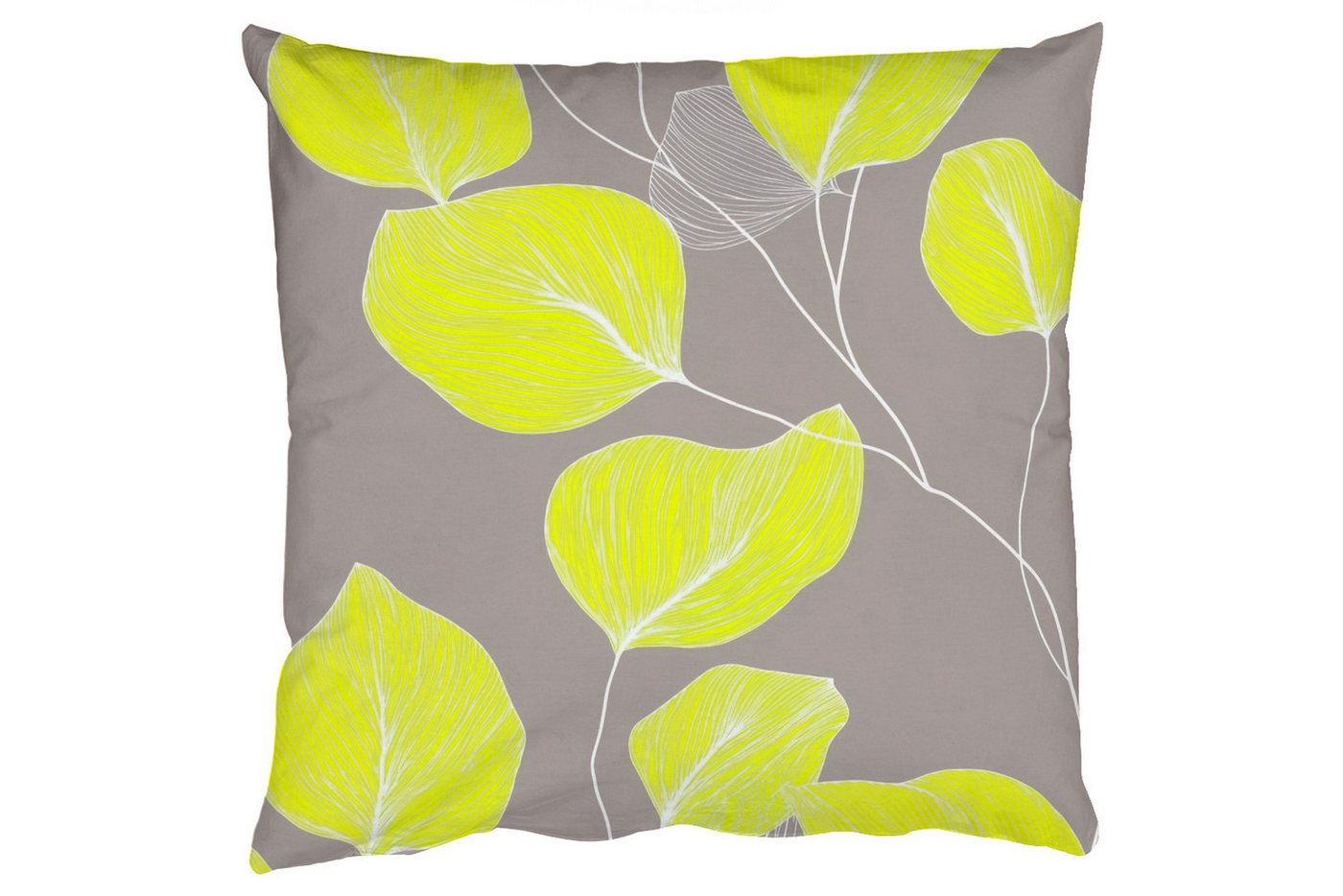 MuchoWow Dekokissen Blätter - Neon - Gelb - Linien, Zierkissen mit Füllung für Wohnzimmer, Sofakissen, 40x40 cm MuchoWow Dekokissen Blätter - Neon - Gelb - Linien, Zierkissen mit Füllung für Wohnzimmer, Sofakissen, 40x40 cm von MuchoWow