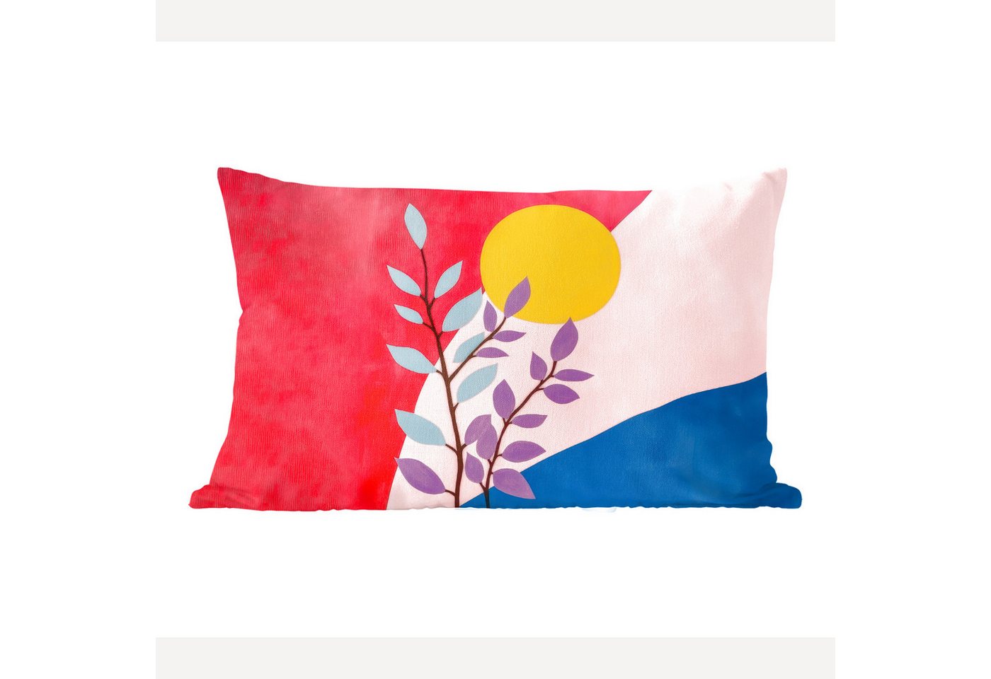 MuchoWow Dekokissen Blätter - Sonne - Abstrakte Formen, Zierkissen mit Füllung für Wohnzimmer, Sofakissen, 40x40 cm MuchoWow Dekokissen Blätter - Sonne - Abstrakte Formen, Zierkissen mit Füllung für Wohnzimmer, Sofakissen, 40x40 cm von MuchoWow