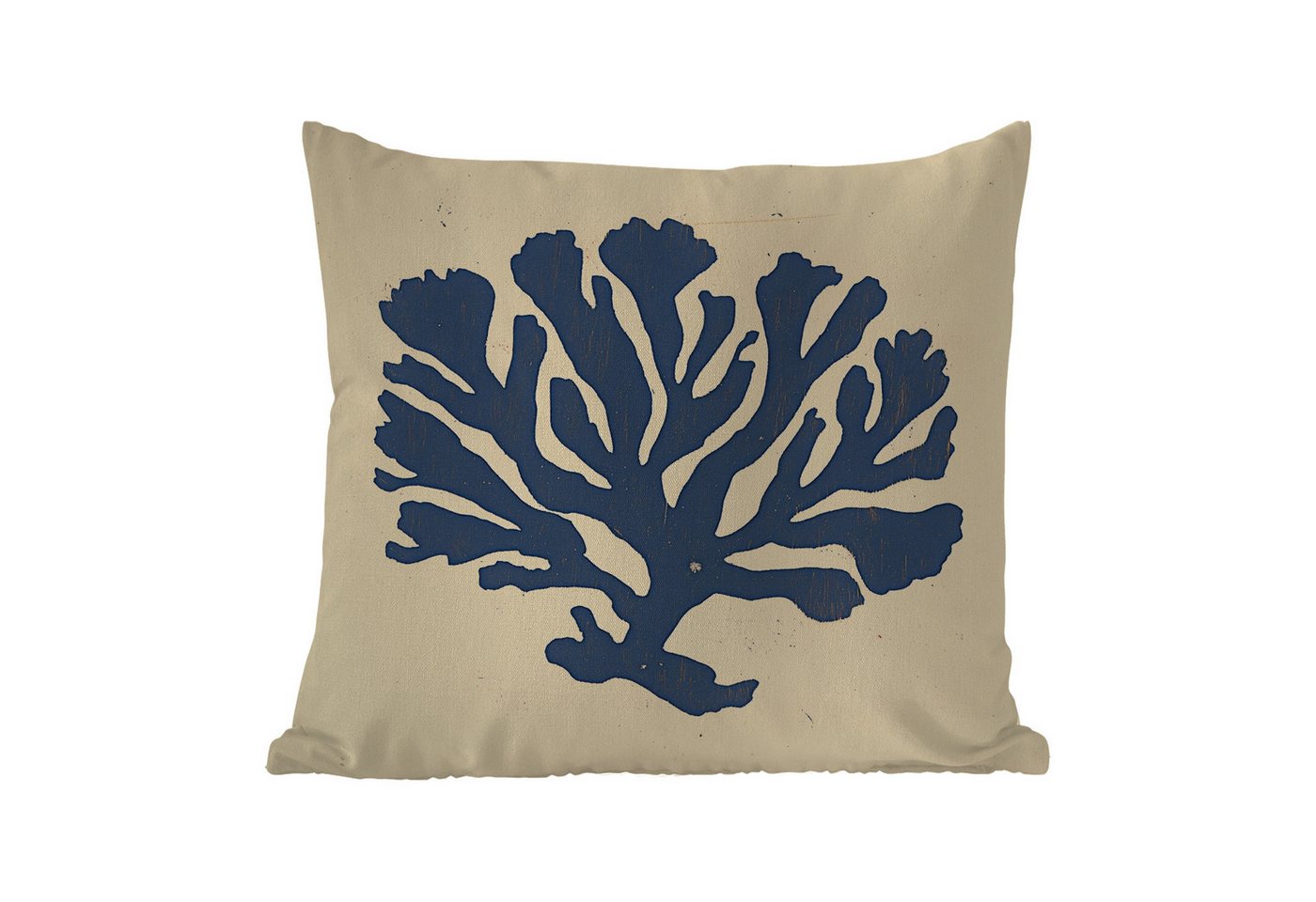 MuchoWow Dekokissen Blaue Koralle - Zweige - Beige, Kissenbezüge, Kissenhülle, Kissen, Outdoor, 40x40 cm MuchoWow Dekokissen Blaue Koralle - Zweige - Beige, Kissenbezüge, Kissenhülle, Kissen, Outdoor, 40x40 cm von MuchoWow