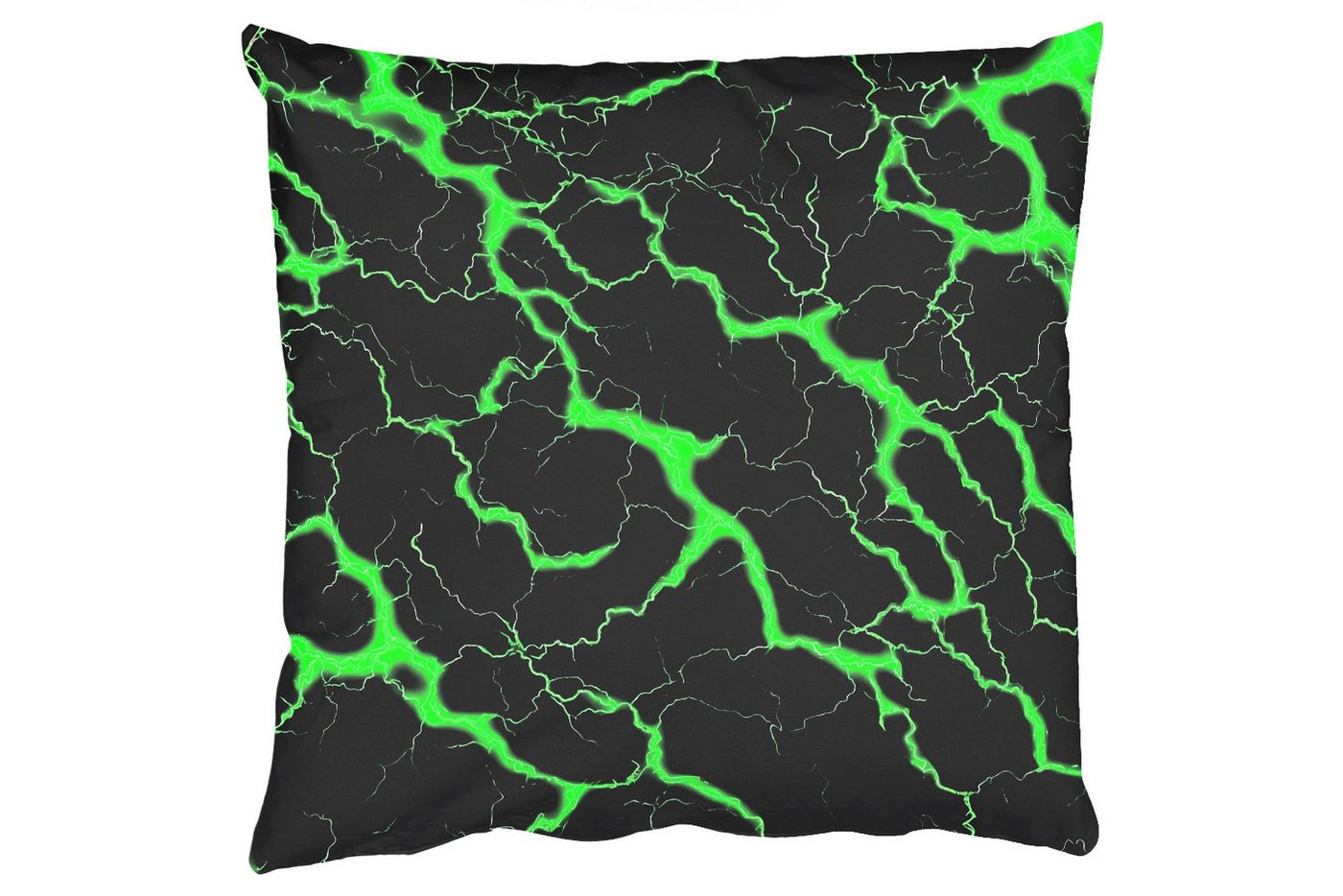 MuchoWow Dekokissen Spiele - Blitzschlag - Grün - Energie, Zierkissen mit Füllung für Wohnzimmer, Sofakissen, 40x40 cm MuchoWow Dekokissen Spiele - Blitzschlag - Grün - Energie, Zierkissen mit Füllung für Wohnzimmer, Sofakissen, 40x40 cm von MuchoWow