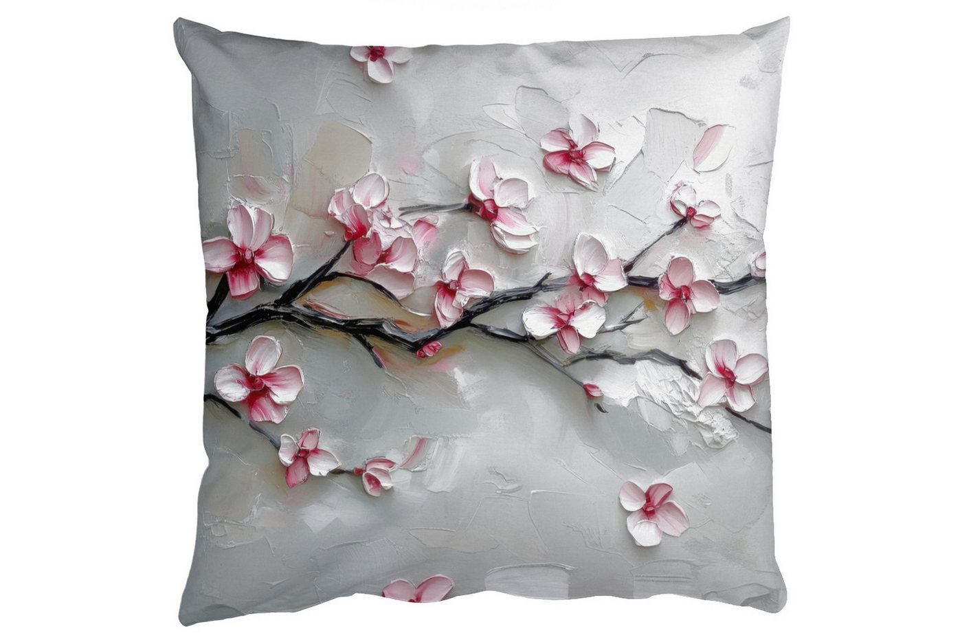 MuchoWow Dekokissen Blüte - Künstlerisch - Rosa - Sakura, Zierkissen mit Füllung für Wohnzimmer, Sofakissen, 40x40 cm MuchoWow Dekokissen Blüte - Künstlerisch - Rosa - Sakura, Zierkissen mit Füllung für Wohnzimmer, Sofakissen, 40x40 cm von MuchoWow