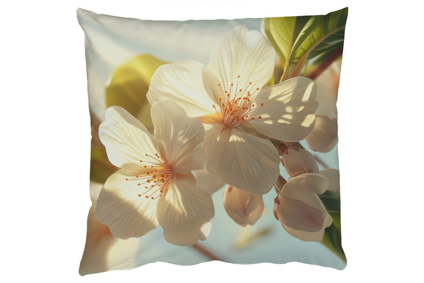 MuchoWow Dekokissen Blüten - Weiß - Sonnenstrahlen - Blütenblätter, Zierkissen mit Füllung für Wohnzimmer, Sofakissen, 40x40 cm MuchoWow Dekokissen Blüten - Weiß - Sonnenstrahlen - Blütenblätter, Zierkissen mit Füllung für Wohnzimmer, Sofakissen, 40x40 cm von MuchoWow