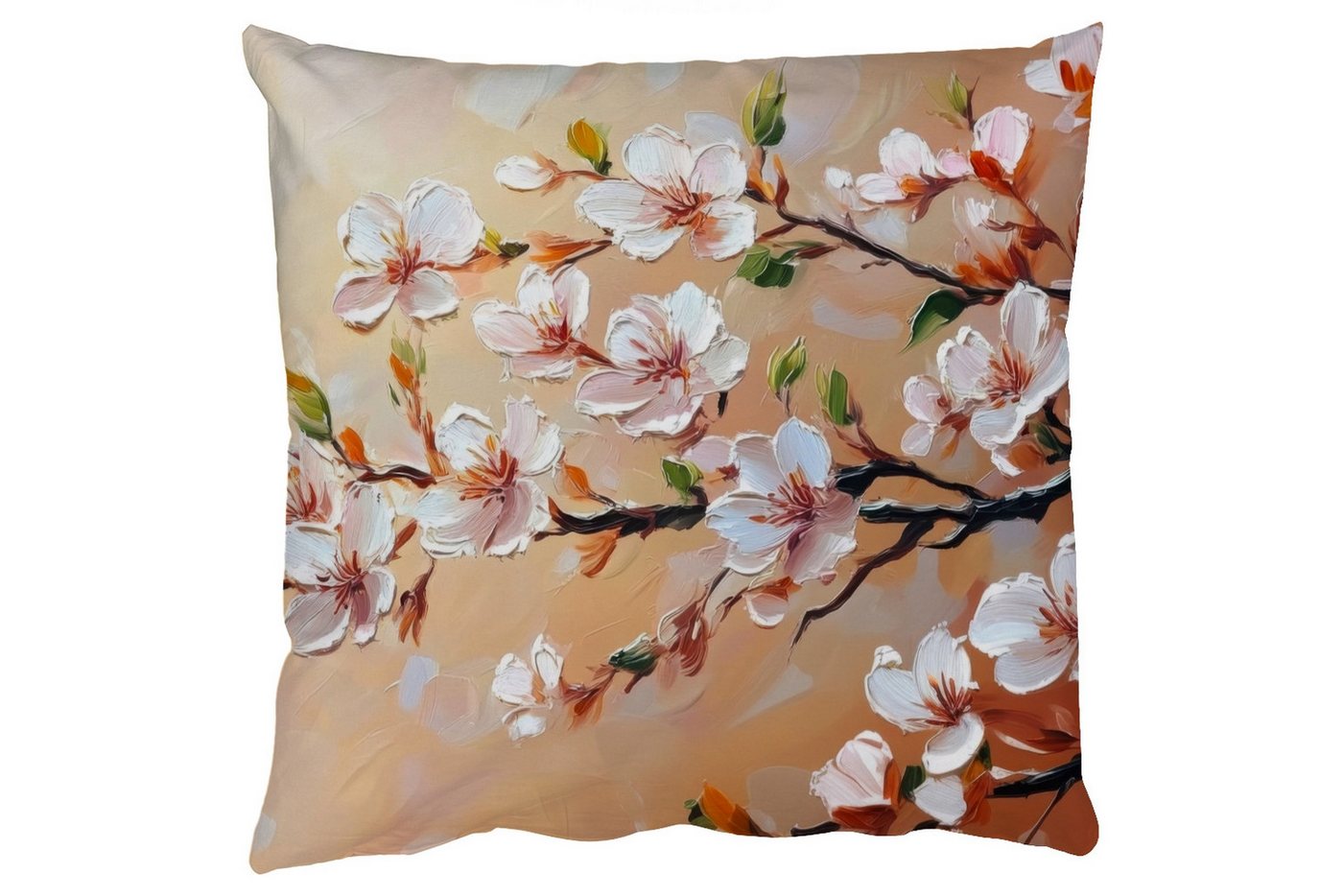 MuchoWow Dekokissen Blütenzweige - Malerisch - Rosa, Zierkissen mit Füllung für Wohnzimmer, Sofakissen, 40x40 cm MuchoWow Dekokissen Blütenzweige - Malerisch - Rosa, Zierkissen mit Füllung für Wohnzimmer, Sofakissen, 40x40 cm von MuchoWow