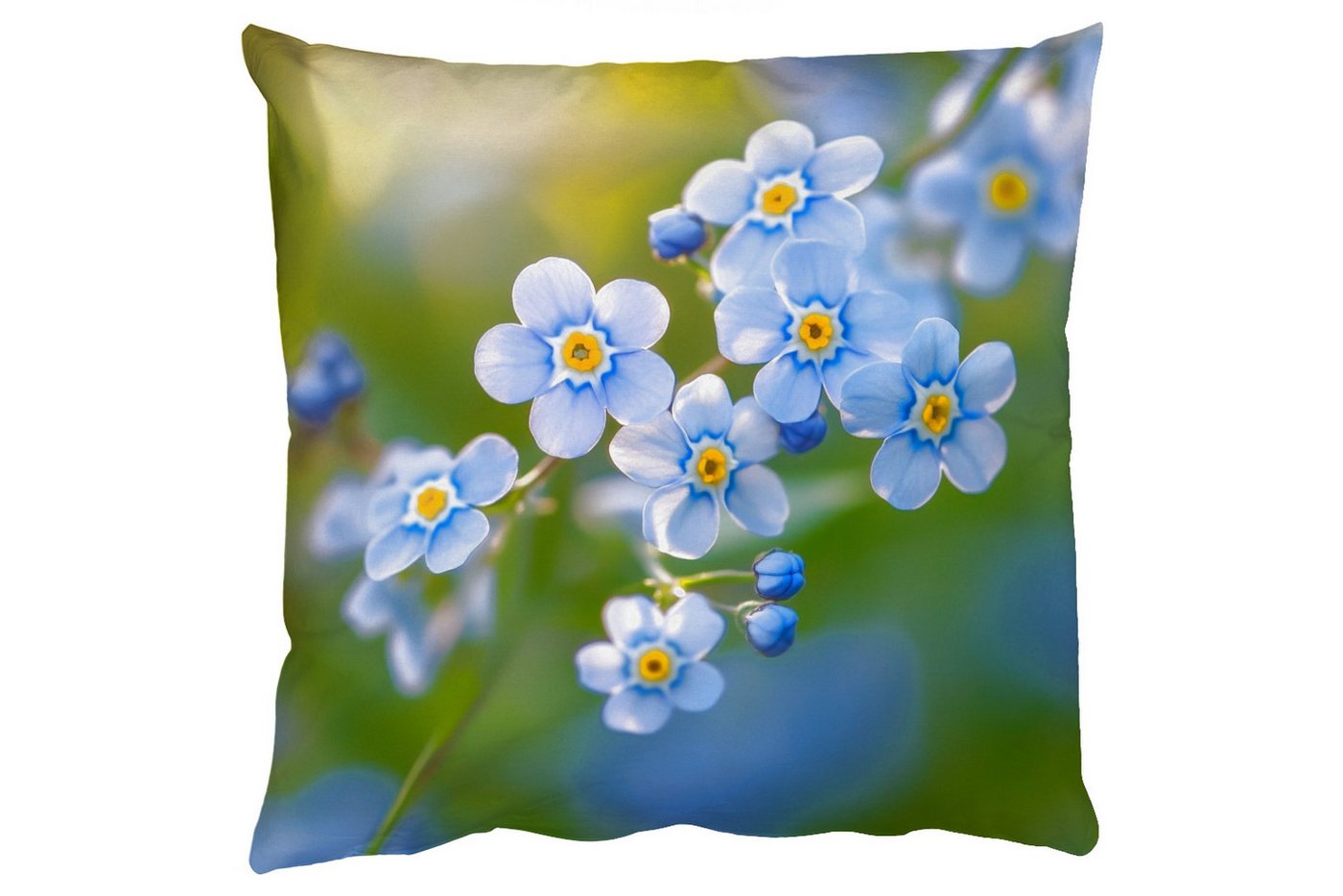 MuchoWow Dekokissen Blumen - Blau - Vergissmeinnicht, Zierkissen mit Füllung für Wohnzimmer, Sofakissen, 40x40 cm MuchoWow Dekokissen Blumen - Blau - Vergissmeinnicht, Zierkissen mit Füllung für Wohnzimmer, Sofakissen, 40x40 cm von MuchoWow