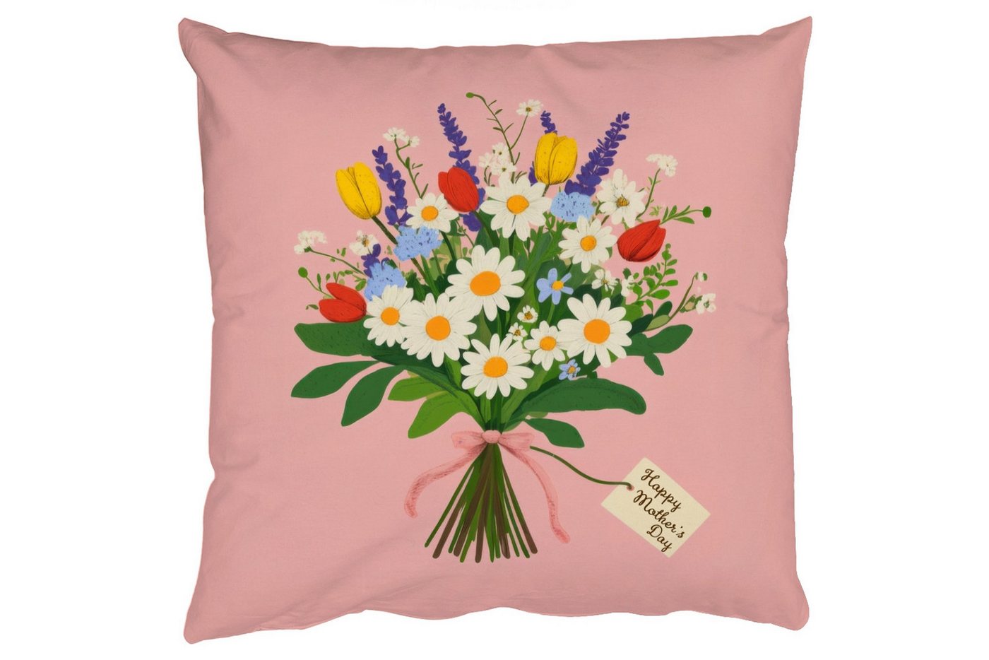 MuchoWow Dekokissen Blumen - Farbband - Karte, Zierkissen mit Füllung für Wohnzimmer, Sofakissen, 40x40 cm MuchoWow Dekokissen Blumen - Farbband - Karte, Zierkissen mit Füllung für Wohnzimmer, Sofakissen, 40x40 cm von MuchoWow