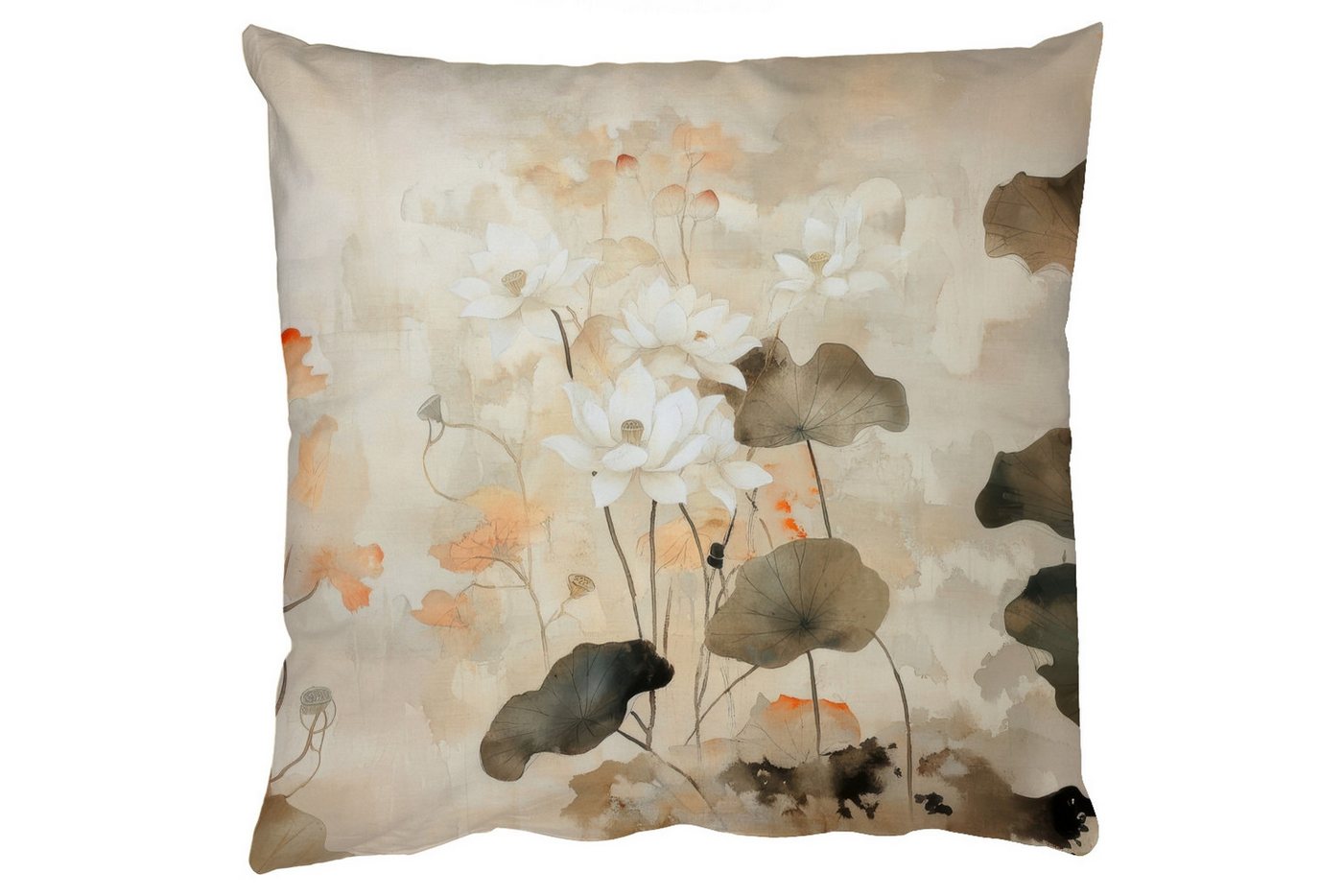 MuchoWow Dekokissen Blumen - Japandi - Wabi sabi, Zierkissen mit Füllung für Wohnzimmer, Sofakissen, 40x40 cm MuchoWow Dekokissen Blumen - Japandi - Wabi sabi, Zierkissen mit Füllung für Wohnzimmer, Sofakissen, 40x40 cm von MuchoWow