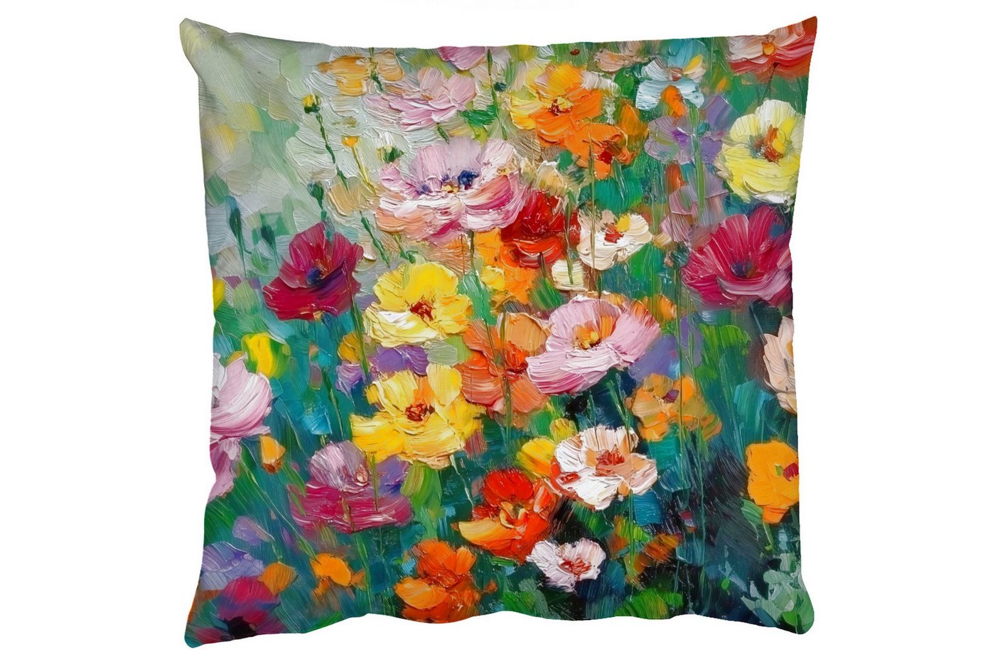 MuchoWow Dekokissen Blumenexplosion - Leuchtende Farben - Fröhlich, Zierkissen mit Füllung für Wohnzimmer, Sofakissen, 40x40 cm MuchoWow Dekokissen Blumenexplosion - Leuchtende Farben - Fröhlich, Zierkissen mit Füllung für Wohnzimmer, Sofakissen, 40x40 cm von MuchoWow