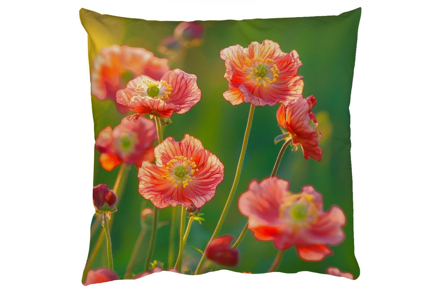 MuchoWow Dekokissen Blumenfeld - Sonnenstrahlen - Orange, Zierkissen mit Füllung für Wohnzimmer, Sofakissen, 40x40 cm MuchoWow Dekokissen Blumenfeld - Sonnenstrahlen - Orange, Zierkissen mit Füllung für Wohnzimmer, Sofakissen, 40x40 cm von MuchoWow