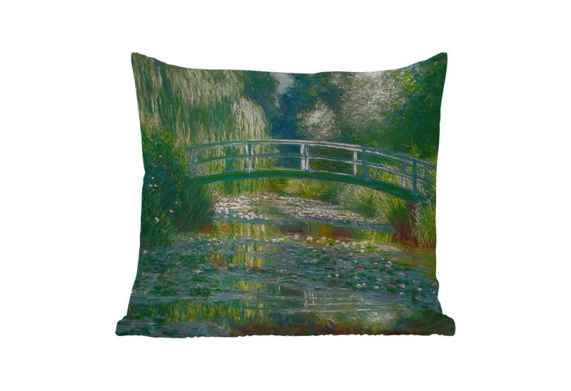 MuchoWow Dekokissen Brücke - Holz - Teich - Seerosen, Kissenbezüge, Kissenhülle, Kissen, Outdoor, 40x40 cm MuchoWow Dekokissen Brücke - Holz - Teich - Seerosen, Kissenbezüge, Kissenhülle, Kissen, Outdoor, 40x40 cm von MuchoWow