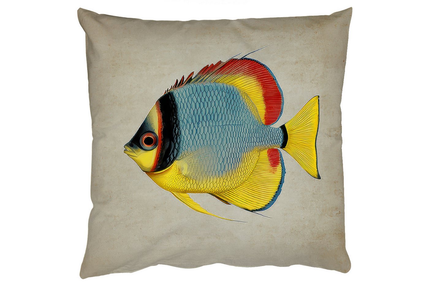 MuchoWow Dekokissen Bunt - Fisch - Schuppen - Illustration, Zierkissen mit Füllung für Wohnzimmer, Sofakissen, 40x40 cm MuchoWow Dekokissen Bunt - Fisch - Schuppen - Illustration, Zierkissen mit Füllung für Wohnzimmer, Sofakissen, 40x40 cm von MuchoWow
