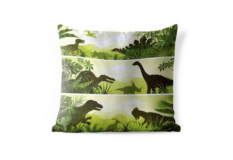 MuchoWow Dekokissen Dinosaurier - Dschungel - Illustration - Kinder - Kind, Kissenbezüge, Kissenhülle, Kissen, Outdoor, 40x40 cm MuchoWow Dekokissen Dinosaurier - Dschungel - Illustration - Kinder - Kind, Kissenbezüge, Kissenhülle, Kissen, Outdoor, 40x40 cm von MuchoWow