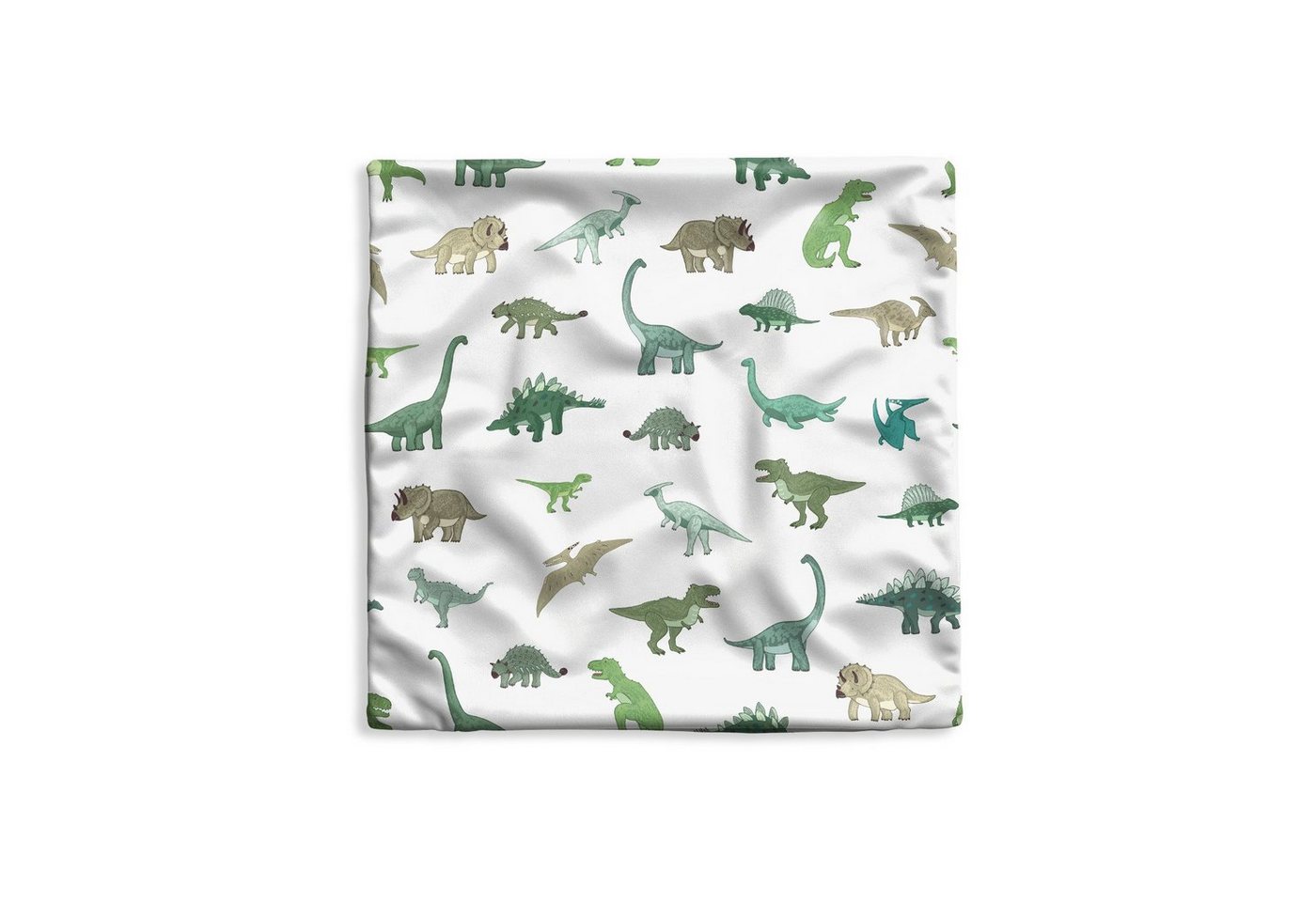 MuchoWow Dekokissen Dinosaurier - Grün - Jungen - Braun - Kind - Muster, Kissenbezüge, Kissenhülle, Deko Kissenbezug, Kissen, 40x40 cm MuchoWow Dekokissen Dinosaurier - Grün - Jungen - Braun - Kind - Muster, Kissenbezüge, Kissenhülle, Deko Kissenbezug, Kissen, 40x40 cm von MuchoWow