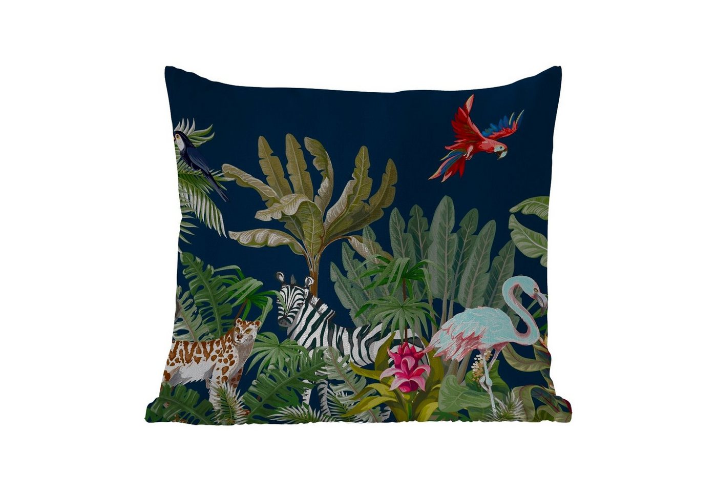 MuchoWow Dekokissen Dschungel - Pflanzen - Tiere - Kinder - Flamingo - Zebra, Kissenbezüge, Kissenhülle, Kissen, Outdoor, 40x40 cm MuchoWow Dekokissen Dschungel - Pflanzen - Tiere - Kinder - Flamingo - Zebra, Kissenbezüge, Kissenhülle, Kissen, Outdoor, 40x40 cm von MuchoWow