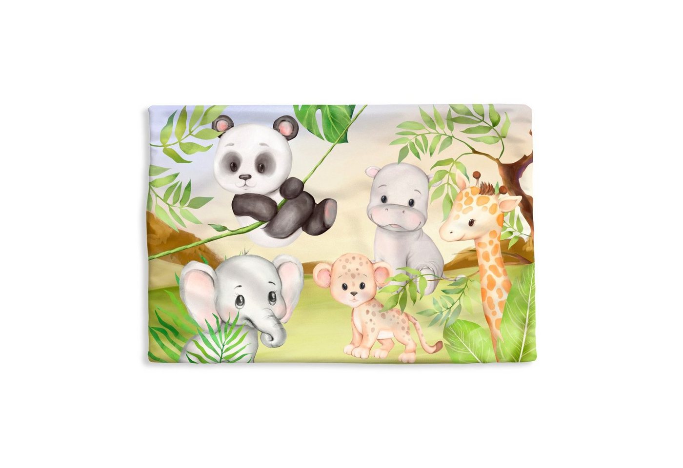 MuchoWow Dekokissen Dschungeltiere - Kinder - Panda, Kissenbezug für Sofa, Dekorationkissen, Kissenhüllen, 50x30 cm MuchoWow Dekokissen Dschungeltiere - Kinder - Panda, Kissenbezug für Sofa, Dekorationkissen, Kissenhüllen, 50x30 cm von MuchoWow