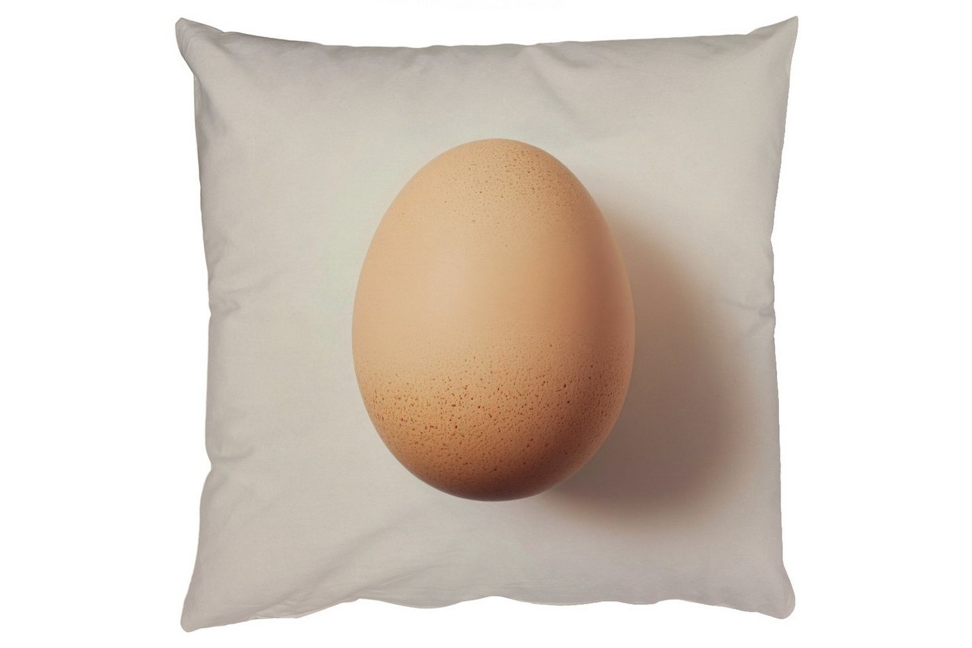 MuchoWow Dekokissen Ei - Beige - Oval - Oval, Zierkissen mit Füllung für Wohnzimmer, Sofakissen, 40x40 cm MuchoWow Dekokissen Ei - Beige - Oval - Oval, Zierkissen mit Füllung für Wohnzimmer, Sofakissen, 40x40 cm von MuchoWow