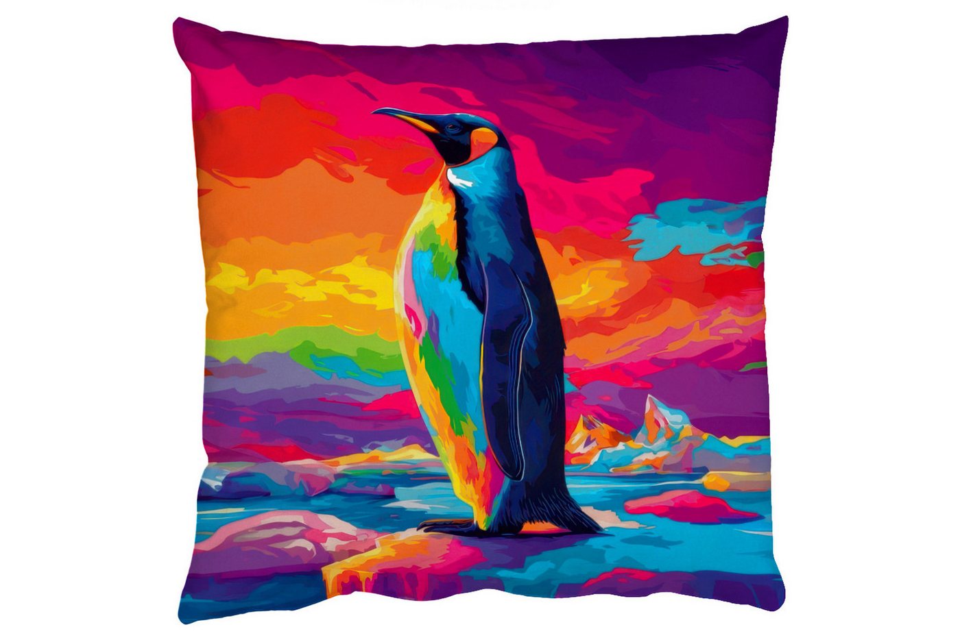MuchoWow Dekokissen Eisscholle - Pinguin - Abstrakt - Himmel, Zierkissen mit Füllung für Wohnzimmer, Sofakissen, 40x40 cm MuchoWow Dekokissen Eisscholle - Pinguin - Abstrakt - Himmel, Zierkissen mit Füllung für Wohnzimmer, Sofakissen, 40x40 cm von MuchoWow