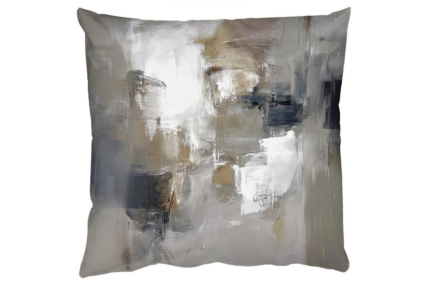 MuchoWow Dekokissen Farbpalette - Pinselstriche - Beige - Neblig, Zierkissen mit Füllung für Wohnzimmer, Sofakissen, 40x40 cm MuchoWow Dekokissen Farbpalette - Pinselstriche - Beige - Neblig, Zierkissen mit Füllung für Wohnzimmer, Sofakissen, 40x40 cm von MuchoWow