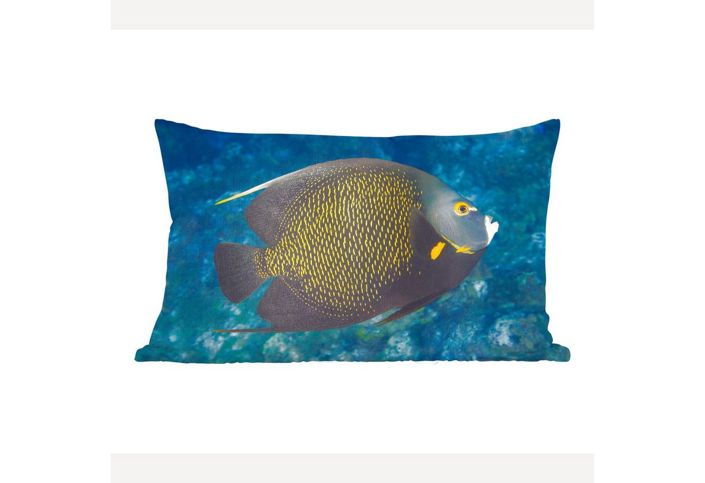 MuchoWow Dekokissen Fische - Tropisch - Korallen, Wohzimmer Dekoration, Zierkissen, Dekokissen mit Füllung, Schlafzimmer von MuchoWow