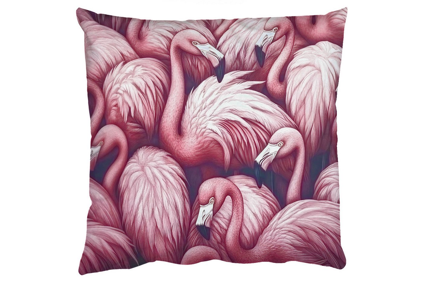 MuchoWow Dekokissen Flamingo - Rosa - Tiere, Zierkissen mit Füllung für Wohnzimmer, Sofakissen, 40x40 cm MuchoWow Dekokissen Flamingo - Rosa - Tiere, Zierkissen mit Füllung für Wohnzimmer, Sofakissen, 40x40 cm von MuchoWow