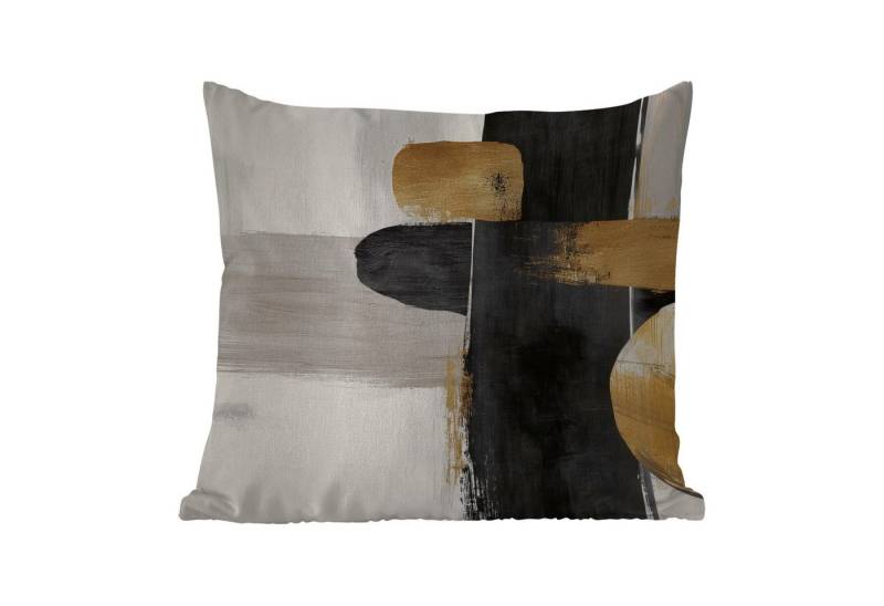 MuchoWow Dekokissen Formen - Pinselstriche - Abstrakt - Gold, Kissenbezüge, Kissenhülle, Kissen, Outdoor, 40x40 cm MuchoWow Dekokissen Formen - Pinselstriche - Abstrakt - Gold, Kissenbezüge, Kissenhülle, Kissen, Outdoor, 40x40 cm von MuchoWow