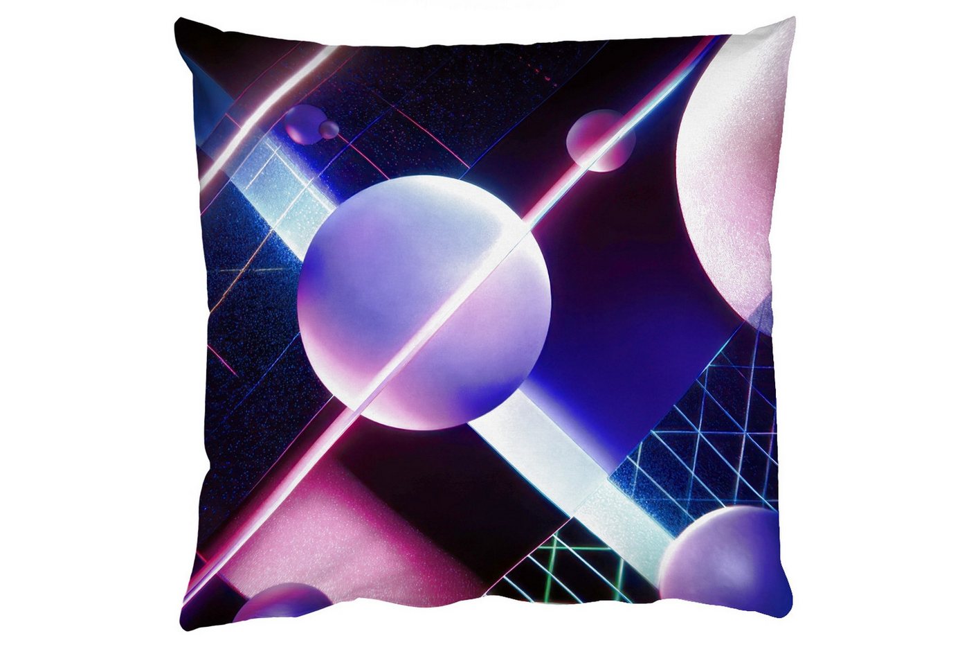 MuchoWow Dekokissen Glühbirnen - Neon - Linien - Rosa, Zierkissen mit Füllung für Wohnzimmer, Sofakissen, 40x40 cm MuchoWow Dekokissen Glühbirnen - Neon - Linien - Rosa, Zierkissen mit Füllung für Wohnzimmer, Sofakissen, 40x40 cm von MuchoWow