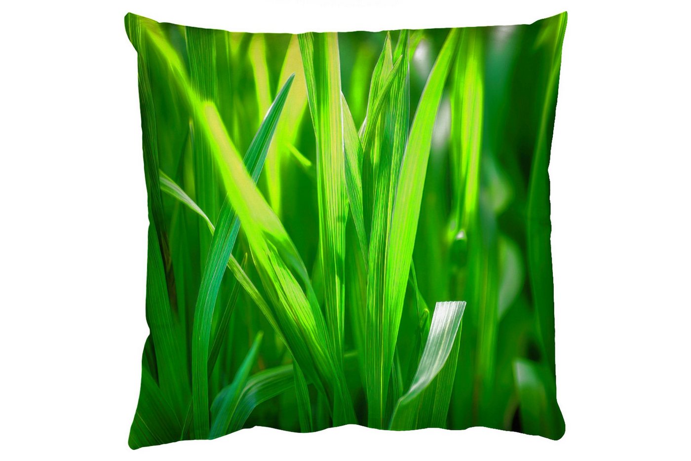 MuchoWow Dekokissen Grashalme - Hell - Grün, Zierkissen mit Füllung für Wohnzimmer, Sofakissen, 40x40 cm MuchoWow Dekokissen Grashalme - Hell - Grün, Zierkissen mit Füllung für Wohnzimmer, Sofakissen, 40x40 cm von MuchoWow