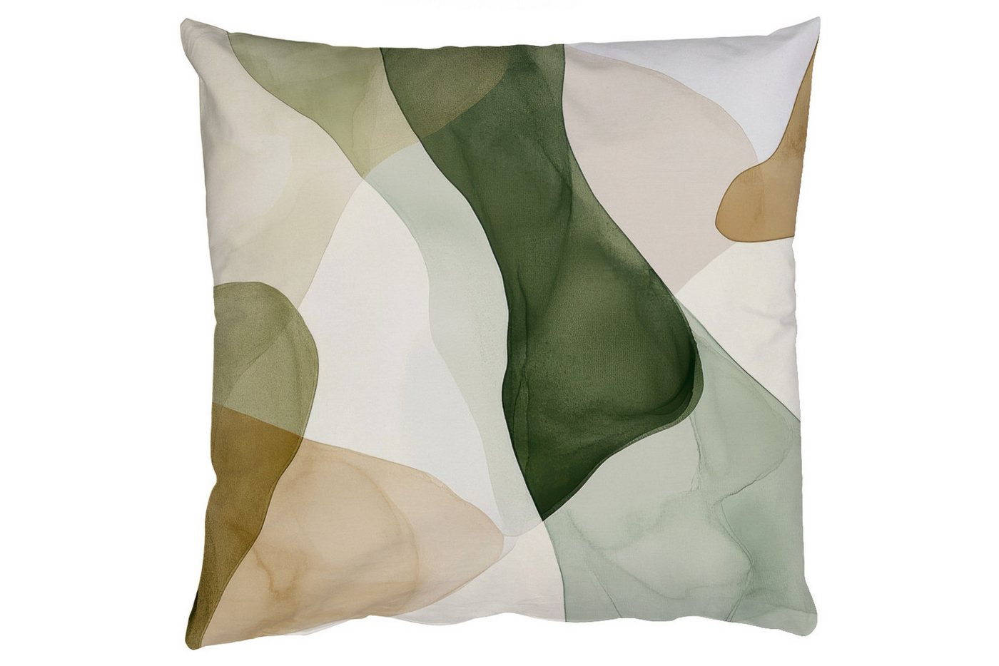 MuchoWow Dekokissen Japandi - Abstrakt - Grün, Zierkissen mit Füllung für Wohnzimmer, Sofakissen, 40x40 cm MuchoWow Dekokissen Japandi - Abstrakt - Grün, Zierkissen mit Füllung für Wohnzimmer, Sofakissen, 40x40 cm von MuchoWow