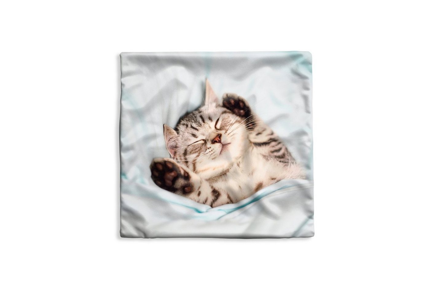 MuchoWow Dekokissen Kätzchen - Lustig - Bett - Kinder - Jungen - Mädchen - Kinder, Kissenbezüge, Kissenhülle, Deko Kissenbezug, Kissen, 40x40 cm MuchoWow Dekokissen Kätzchen - Lustig - Bett - Kinder - Jungen - Mädchen - Kinder, Kissenbezüge, Kissenhülle, Deko Kissenbezug, Kissen, 40x40 cm von MuchoWow