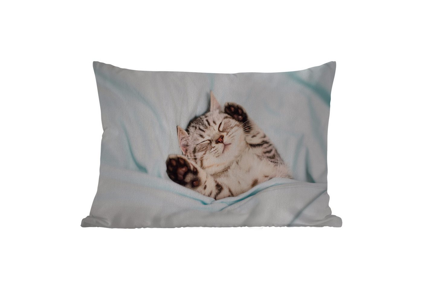 MuchoWow Dekokissen Kätzchen - Lustig - Bett - Kinder - Jungen - Mädchen - Kinder, Outdoor-Dekorationskissen, Kissen, Kissenbezug, 50x30 cm MuchoWow Dekokissen Kätzchen - Lustig - Bett - Kinder - Jungen - Mädchen - Kinder, Outdoor-Dekorationskissen, Kissen, Kissenbezug, 50x30 cm von MuchoWow