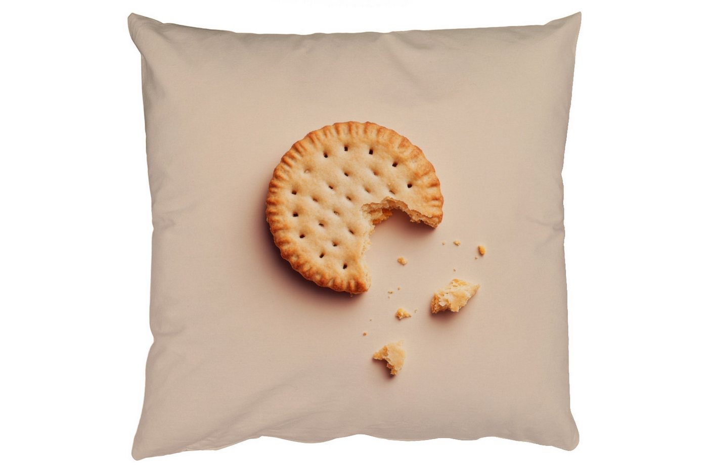 MuchoWow Dekokissen Keks - Krümel - beige, Zierkissen mit Füllung für Wohnzimmer, Sofakissen, 40x40 cm MuchoWow Dekokissen Keks - Krümel - beige, Zierkissen mit Füllung für Wohnzimmer, Sofakissen, 40x40 cm von MuchoWow